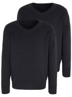 Navy V Neck School Jumper 2 Pack